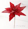 High-Grade Gold Powder Adhesive Fabric Flowers for Christmas Tree Decorations