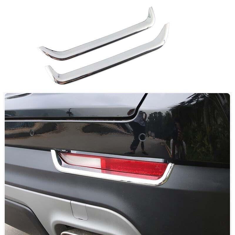 For 2018-2019 2020 Cadillac XT4 Chrome Rear Fog Light Lamp ABS Strip Trim 2pcs