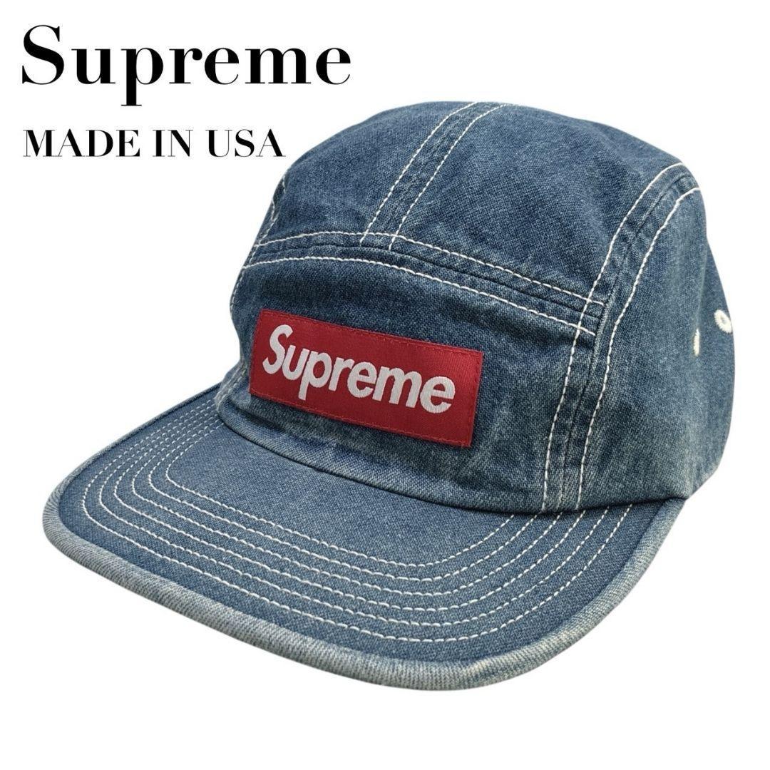

[USED] Supreme Denim Work Cap, Made in USA, Embroidered, Adjustable