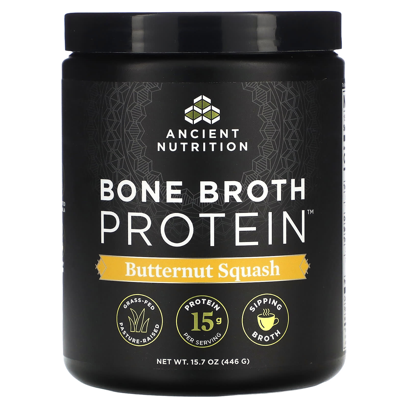 

Ancient Nutrition, Bone Broth Protein, Butternut Squash, 15.7 oz (446 g)
