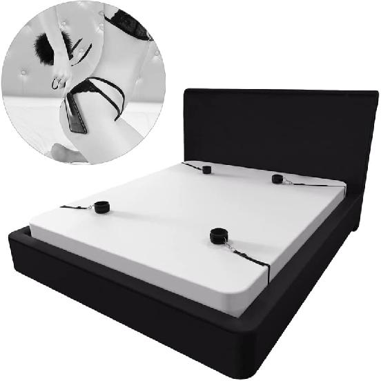 Sex Binding Love Bondage Suit with Handcuffs Ankle Cuffs Eye Mask Whip Erotic Adult Game Sex Toys for Couples Woman Sexy