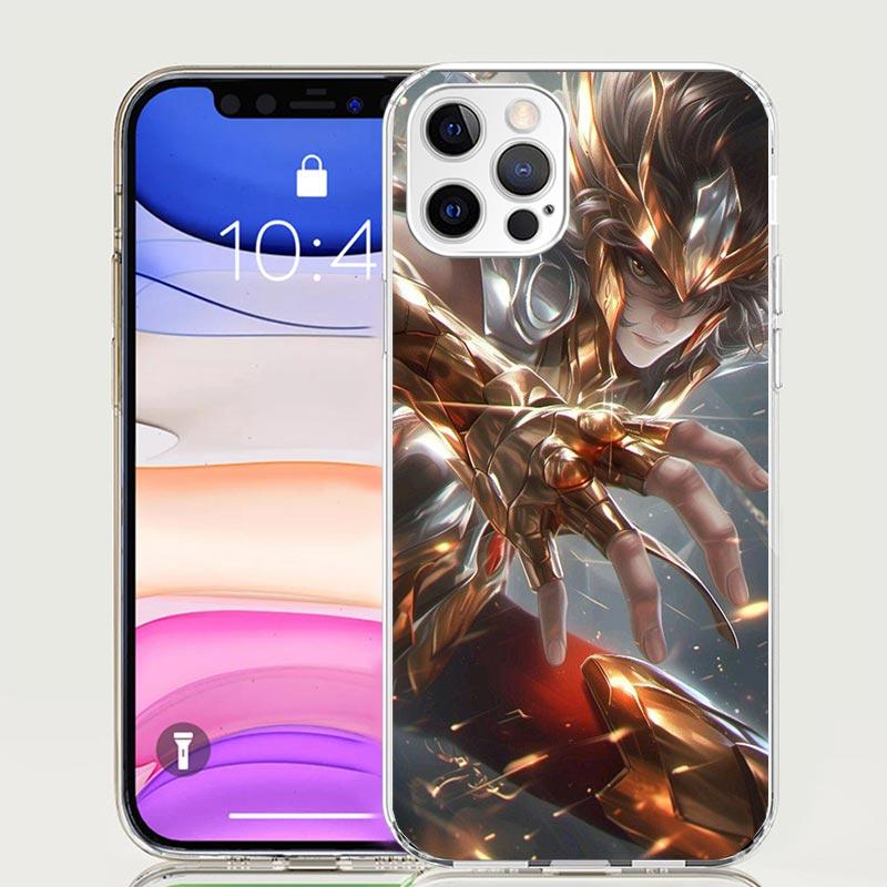 Saint Seiya Cool Phone Case For iPhone 17 Air 16 15 Plus 11 14 Pro Max 13 Mini 12 7 8 + SE Pattern Art Customized Cover 17 Air 1