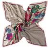 130x130cm Luxury Brand Square Silk Scarf New Oil Painting Flower Design Winter Scarf Fashion Shawls Wrap Ladies Silk Scarves