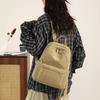 Compact Backpack with Front Zip Pocket Casual Shouler Bag for Daily Use