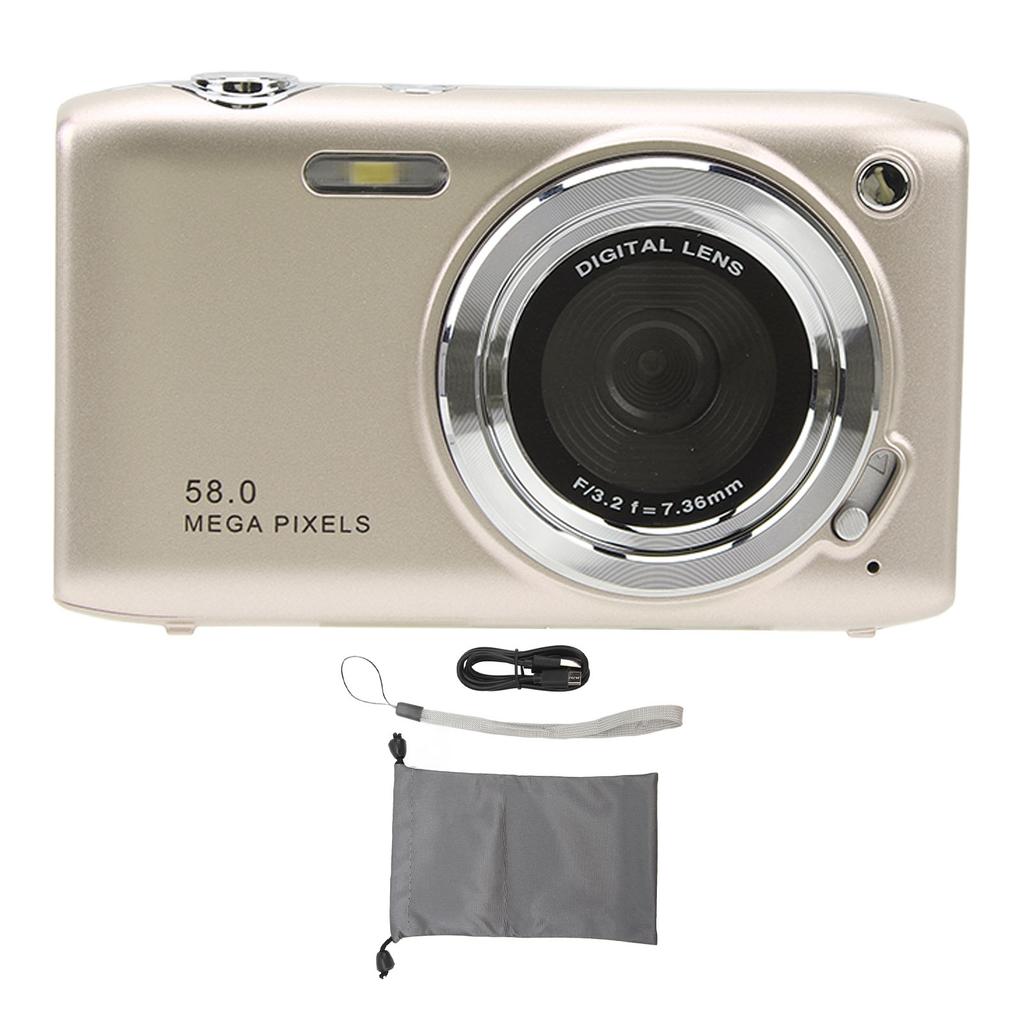Digital Camera Multi Function Digital Video Camera Face Recognition 58M 4K 16X Auto Focus Timed Photography for Outdoor