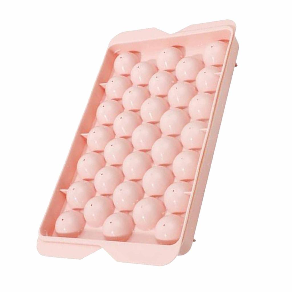 33 Grid Ice Tray with Lid Compact Freezing Balls Mold PP Plastic Sphere Ice Cube Maker for Home Use