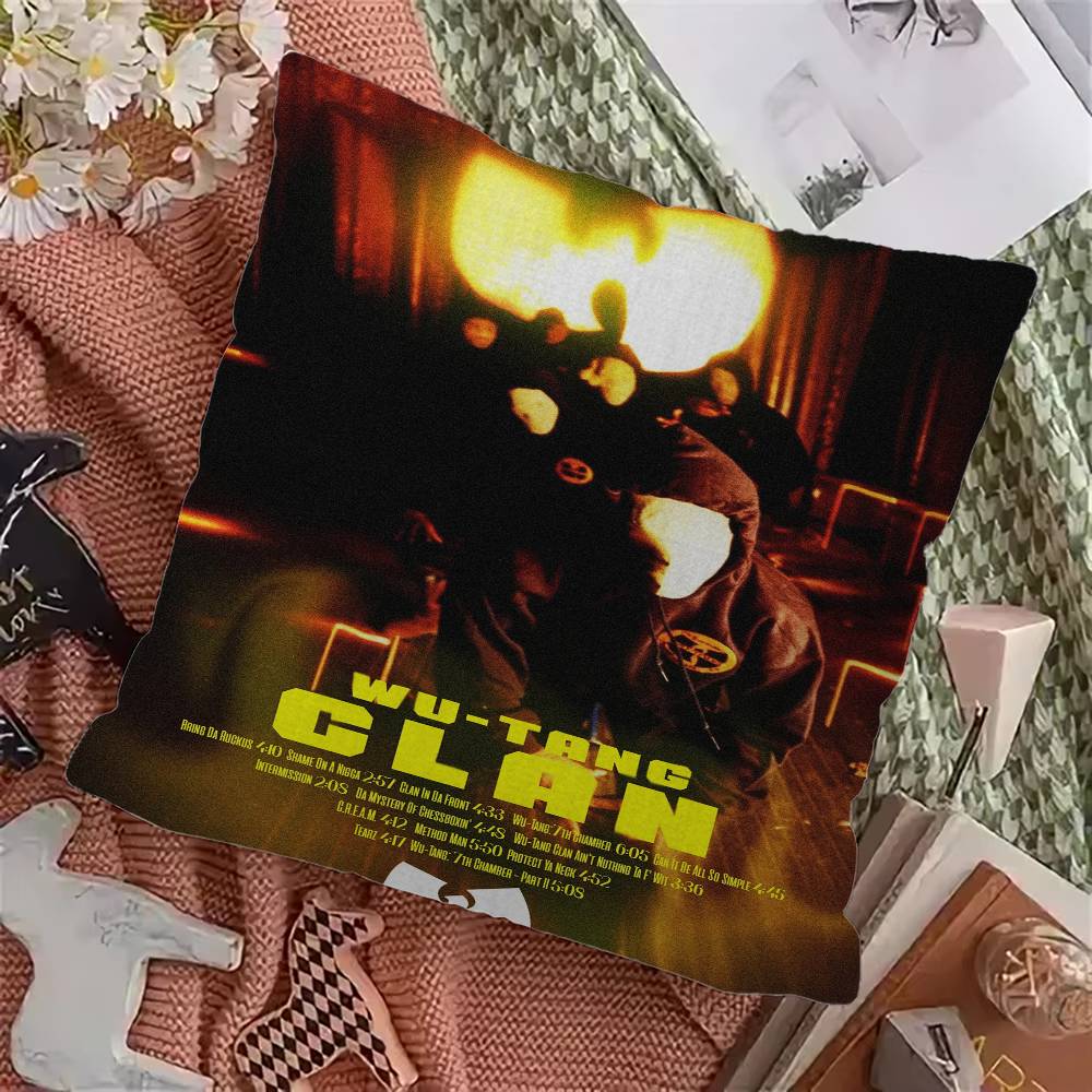 W-Wu-T-Tang C-Clan Group Pillow Gift Home Office Decoration Pillow Bedroom Sofa Car Cushion CoverPillow Case