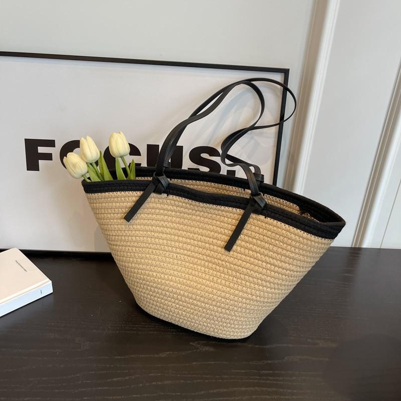 

Holiday Casual Woven Straw Bag Female Korean Fashionable Beach Trendy Niche Shoulder хакі