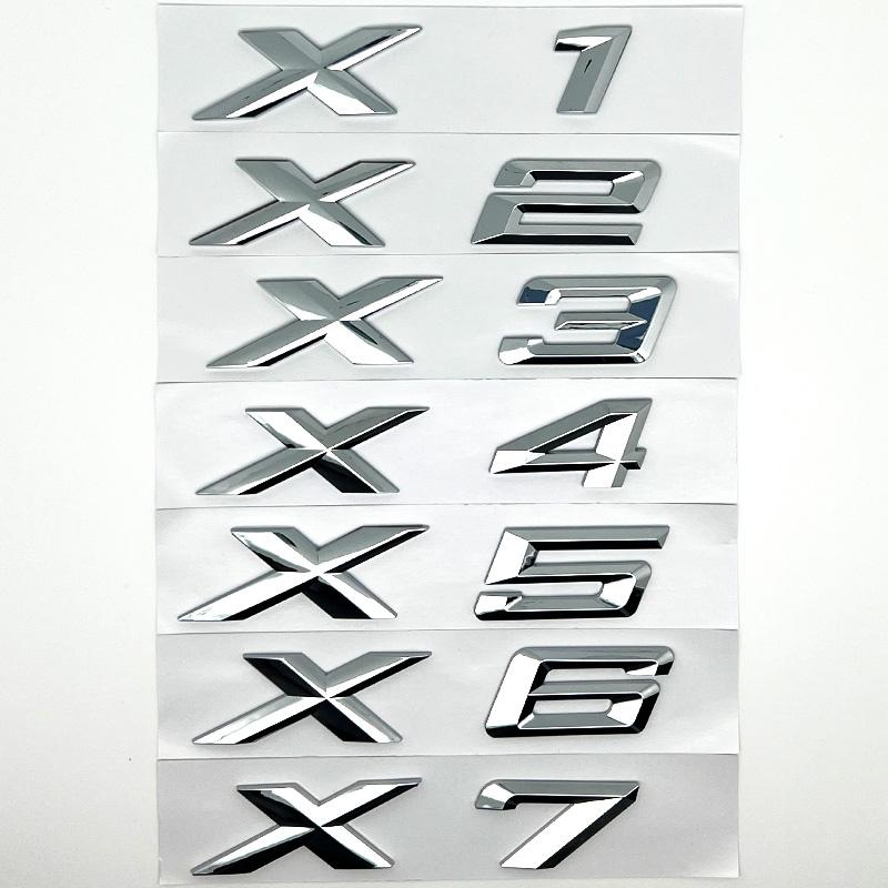 3D SDrive 30d 50d 35d 18d 20d 23d 25d 40d 45d Logo Letter Car Rear Trunk Badge Emblem Decal Sticker For BMW X1 X2 X3 X4 X5 X6 X7