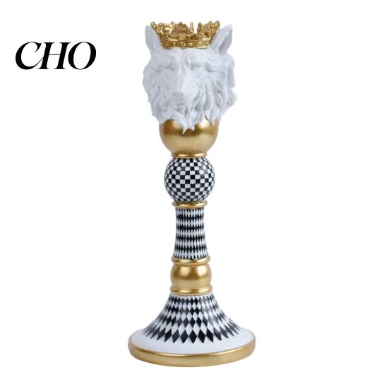 Office Desk Ornaments Animal Ornaments, Decorative Painted Resin Modern Style Figurines Wine Cabinet Decor, for Living Room Bedroom Accents