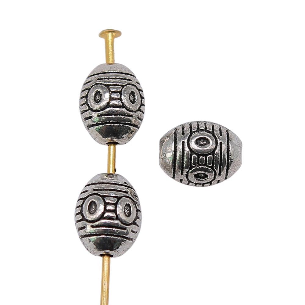 Floral Edge Spacer Beads Ornate Metal Small Hole Charms For Bohemian Beading Supplies