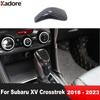 Car Gear Shift Knob Head Cover Trim For Subaru XV Crosstrek SUV 2018      Carbon Fiber Interior Accessories
