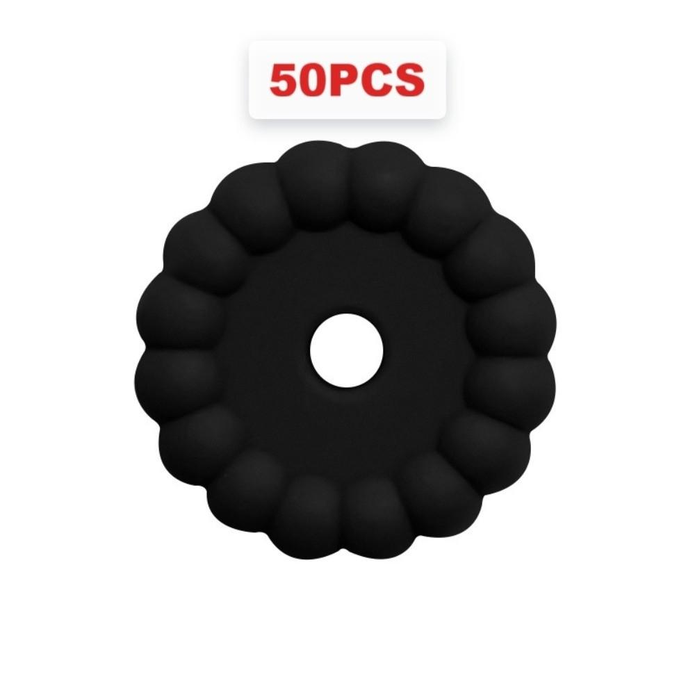 50pcs Solid Color Round Silicone Beads 12mm Flower Silicone Beads For Bracelet Making