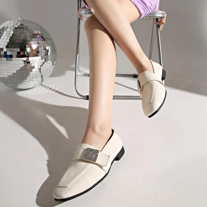 Fashion Hot Sale Women's Shoes Slip-on Women's High Heels 2024 Fashion Crystal Office and Career High Quality Square Toe Heels Women