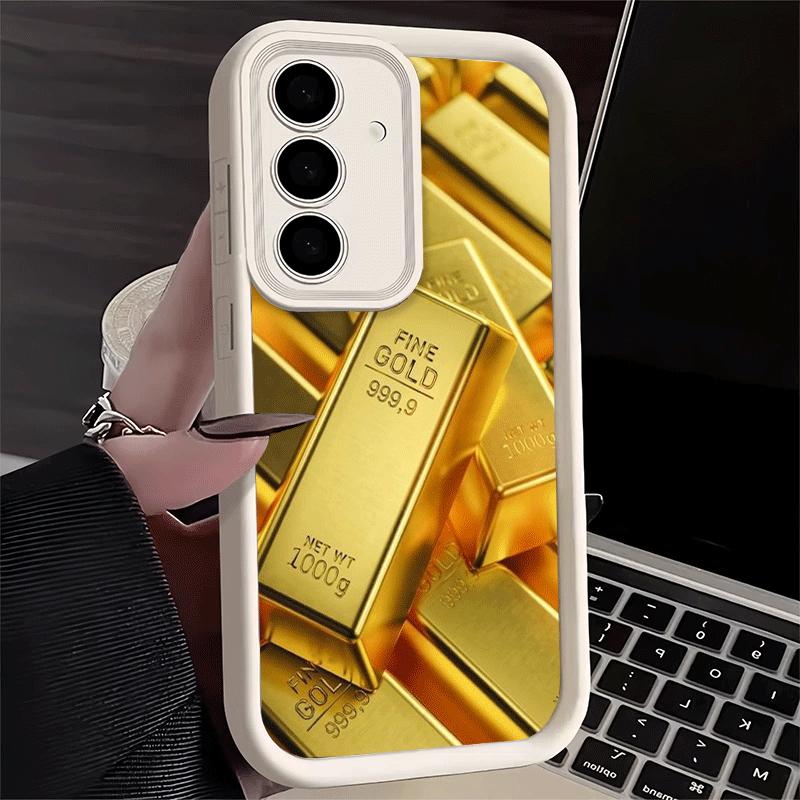 Phone Case for Samsung Galaxy A17 A16 A15 A14 A13 Fine Gold Pattern Printing A56 A36 A26 A55 A35 A25 A54 A34 A24 A53 A33 A23 A07