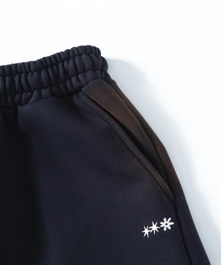 TONSIL Pintuck Washed Long Bermuda Pants Navy