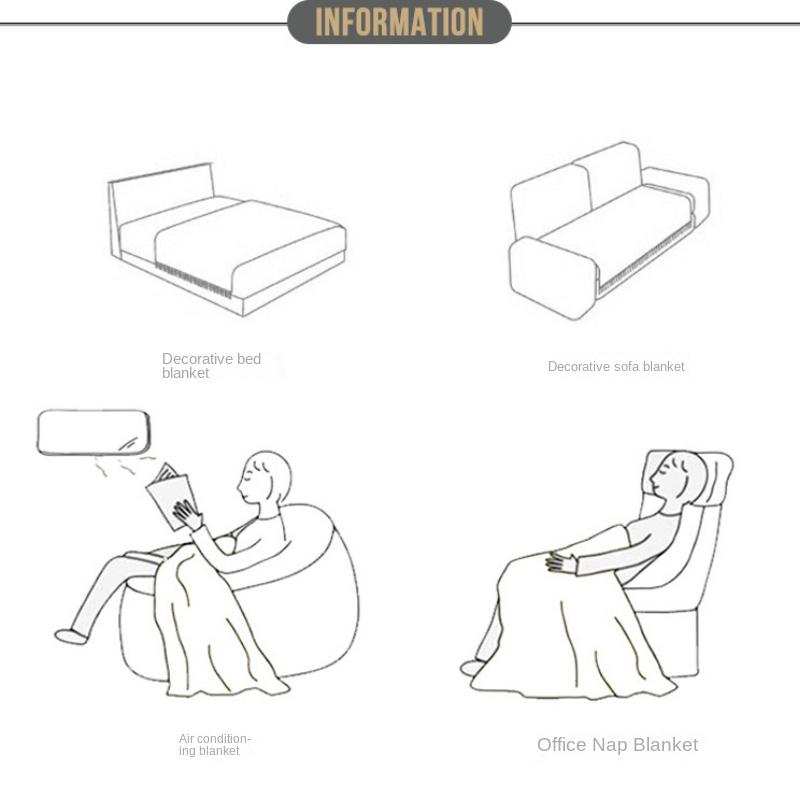 Вязаное покрывало для дивана — фото 18