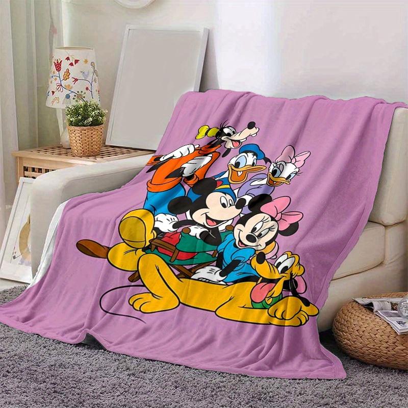 

1 шт., Плед с изображением семьи Микки Мауса от Disney, Мягкий и уютный, для домашнего декора, Покрывало на диван, Для путешествий 80cmx120cm