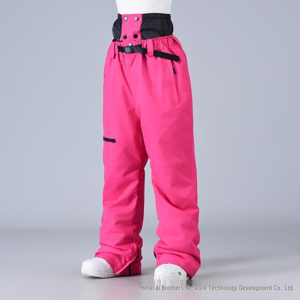 Unisex Windproof Waterproof Ski Pants - Warm Gear for Men & Women
