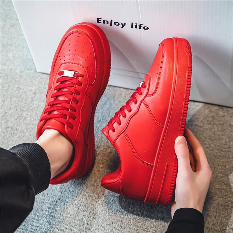 Autumn and winter black casual board shoes Air Force Sports No. 1 black kitchen trendy shoes winter