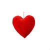 Valentine's Day Hanging Heart Romantic Design Red Textured Pendant 3D Padded Shape Large Bow