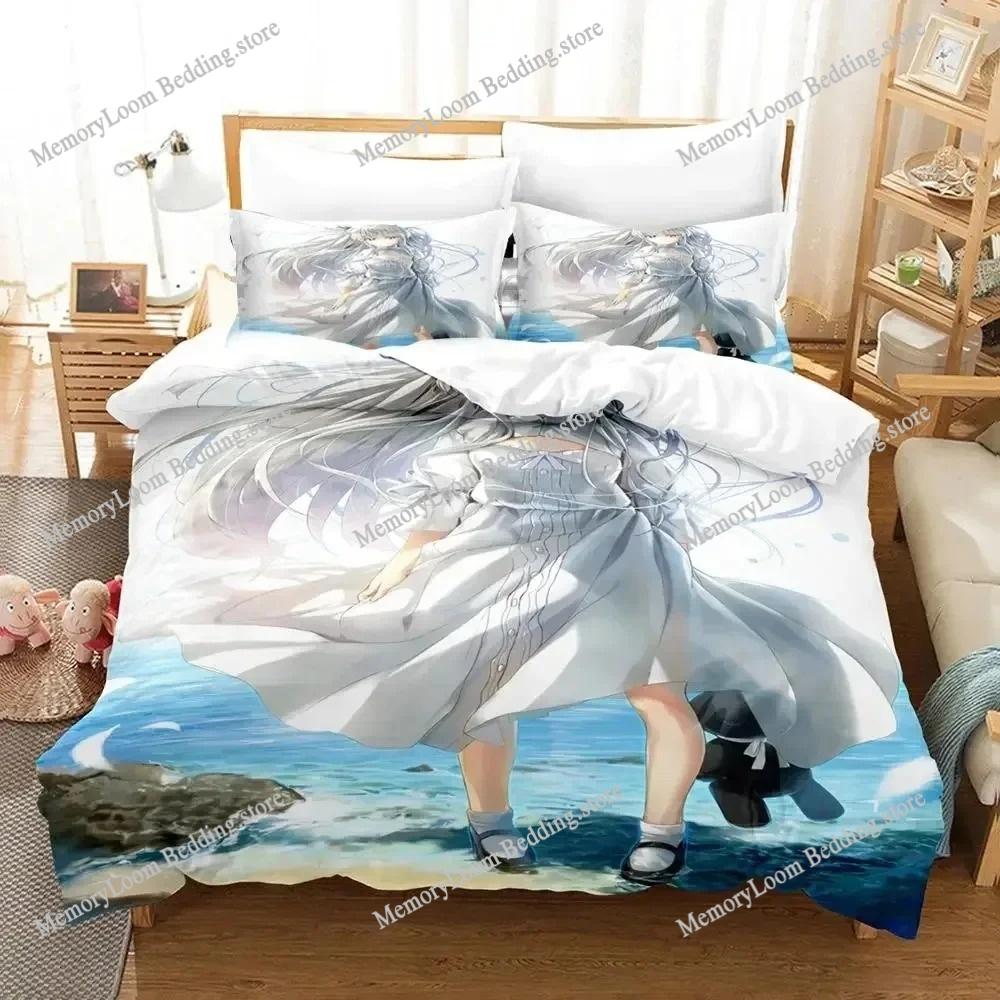 Yosuga no Sora Kasugano Cartoon Poster Sheets Quilt Covers Bedding Dormitory Sheets Bedding Set Soft Warm Bedding Set