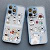 Cartoon Cute Shark Pattern Phone Case for IPhone 16 15 14 Pro Max Plus 13 12 Mini 11 Pro Max XR X XS 7 8 SE2 Shockproof Covers