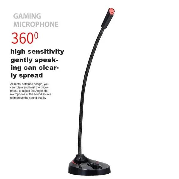 USB Microphone Omnidirectional Recording Studio Speech Mic for PC Desktop Usb / 3.5mm Plug Condenser Microphones