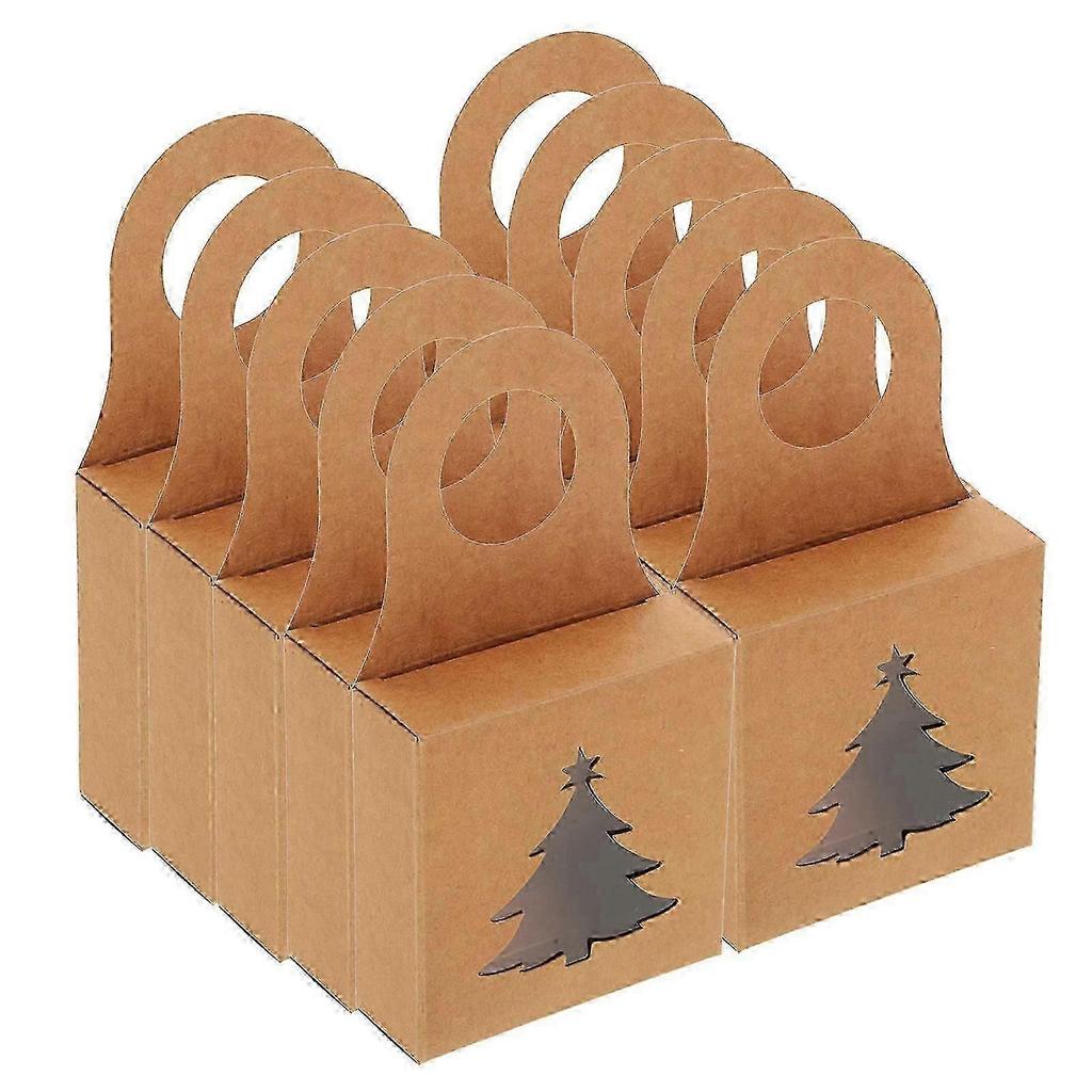 2026 Am besten!! Fensterboxen Faltbare Rechteckige Kraftpapier Geschenkboxen für Heimdeko mit Aufhängefunktion 25 Stück