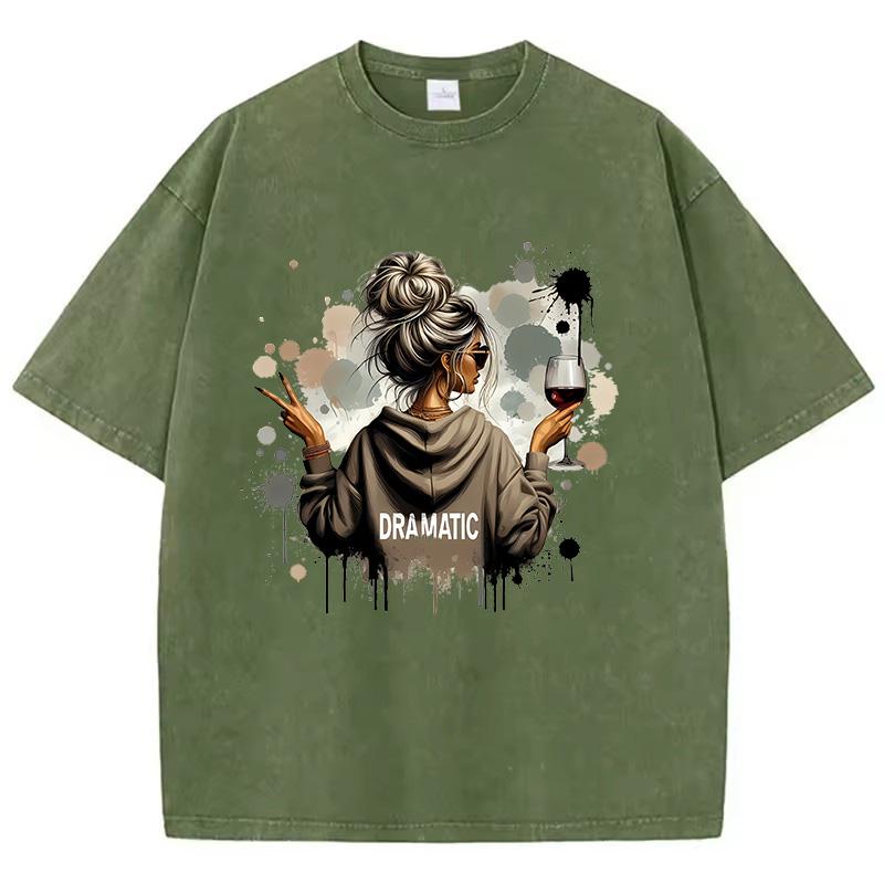 

Oversize Cotton T Shirt Unisex Vintage Cheers Washed T-Shirt Graphic Tee Casual Streetwear Harajuku Top 2XL