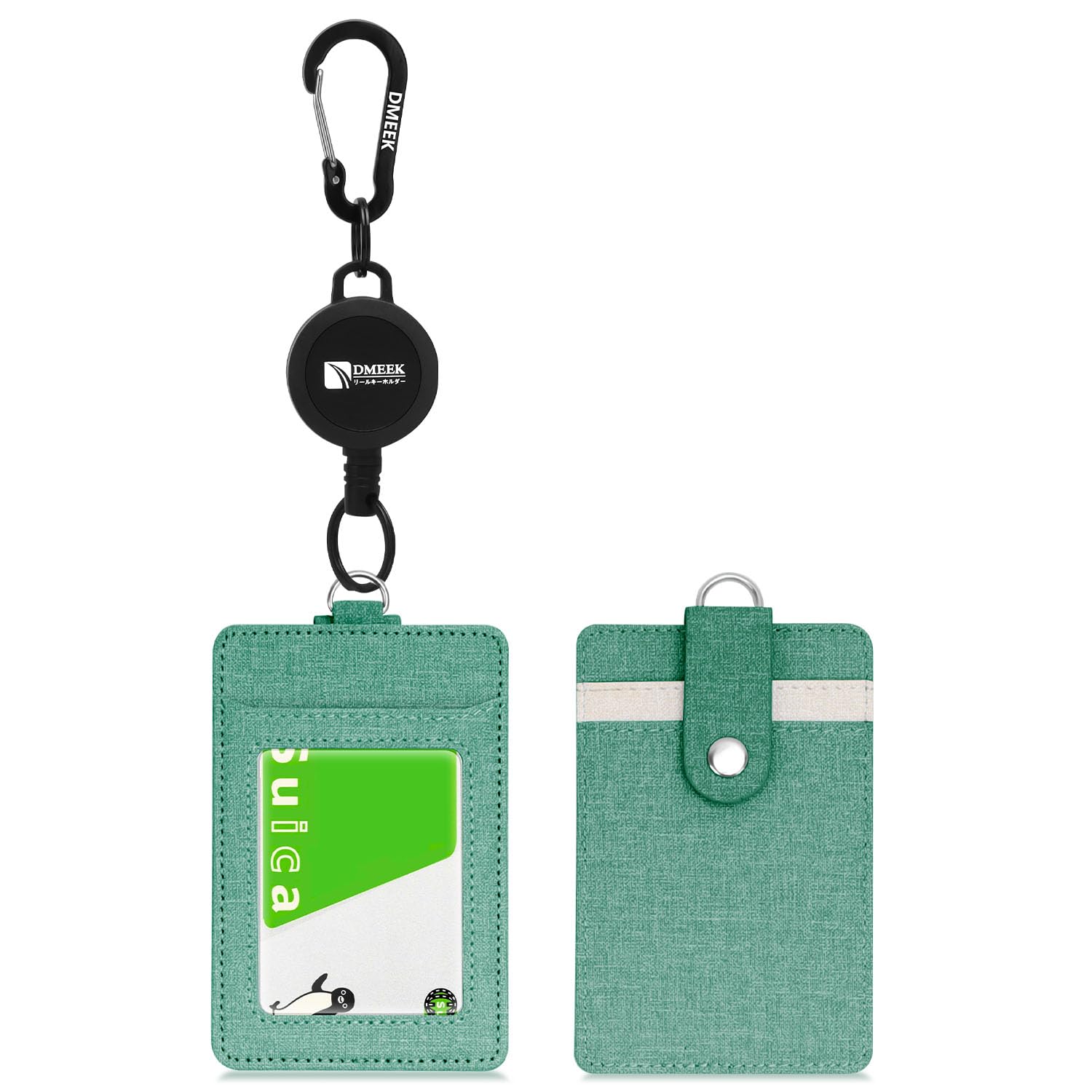 

DMEEK pass case reel men women includes anti-drop band ID card holder children unisex horizontal vertical types retractable double-sided IC employee -