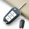 Tpu Car Flip Key Case Cover Shell  Accessories For Peugeot 208 308 408 508 2008 3008 4008 5008 For Citroen C3 C4 Cactus C6 C8