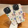 Vertical Leather Shell Lovely Cute Cartoon Animals Printed Patterned Shockproof Soft Silicone Case with Camera Lens Full Protection for IPhone Samsung