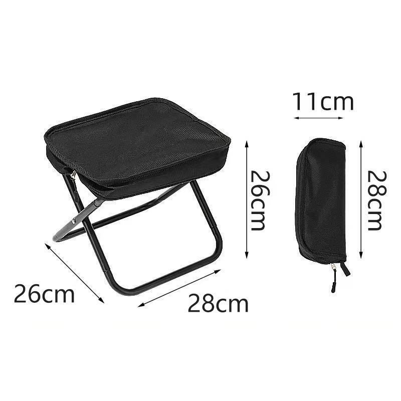 

Portable Folding Camping Stool with Carry Bag Lightweight Collapsible Chair for Outdoor Travel Hiking Fishing Picnic Beach BBQ