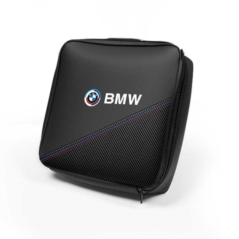 Car Rechargeable Gun Storage Box Leather Organizer Case For BMW i4 F40 F11 E46 E60 E70 G30 Car Storage Bag Accessories keychain JG4