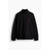 H M Loose Fit Half Zip sweatsHirt Black