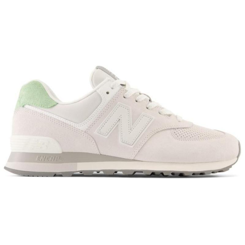 New Balance 574 'Light Grey Green Mismatched Heel Tab' Sneakers U574WC2
