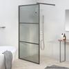 Shower Wall 115x195 Cm Dark ESG Glass