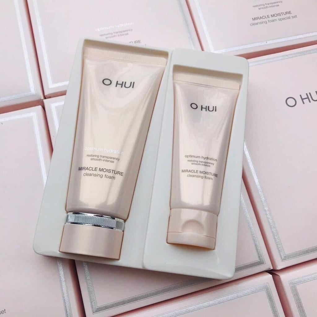 O HUI Miracle Moisture Cleansing Foam Set 200ml +100ml ORIGINAL STORE
