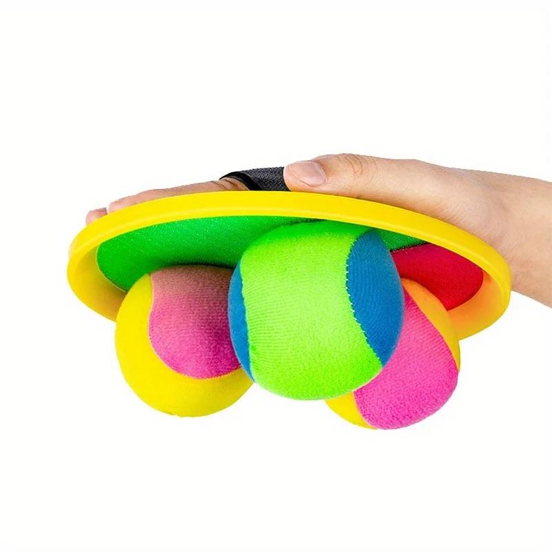 Sticky ball children's toys, Toss and ball set 2 balls and ball, perfect beach game set playground set backyard