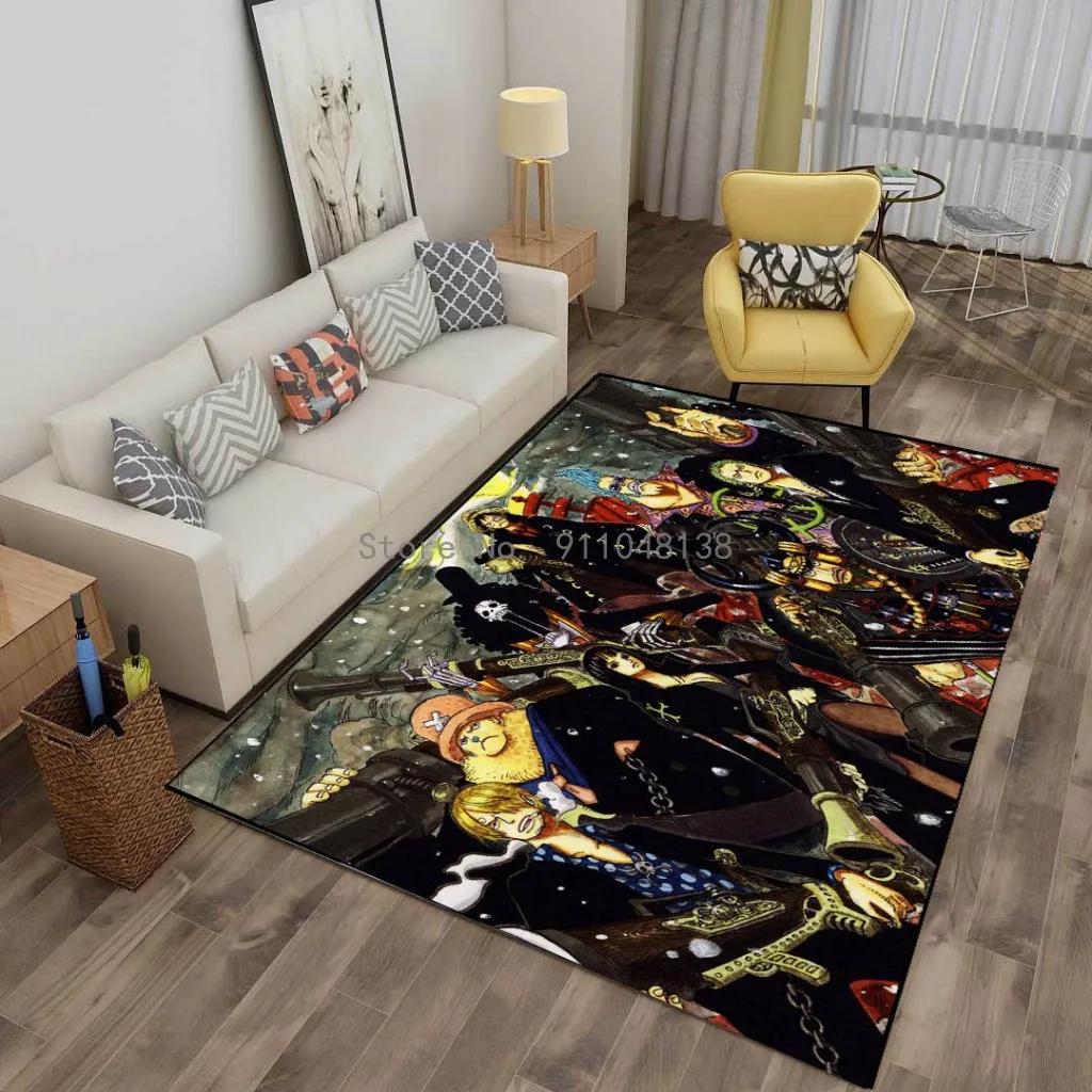 2026 Anime One Piece Japan Cartoon Teppich Teppich Für Wohnzimmer Schlafzimmer Sofa Fußmatte Dekoration Kinder Spielen Rutschfester Boden