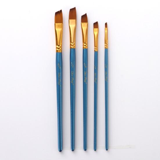 5Pcs Professional Artist Nylon Paint Brush for Acrylic Watercolor Oil Painting