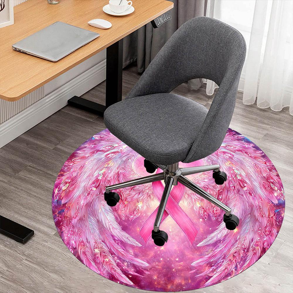 1PC awareness angel wings Office Round Area Rug, Under Office Chairs Bedroom Living Room Home Decor, Carpet for Office -1110151