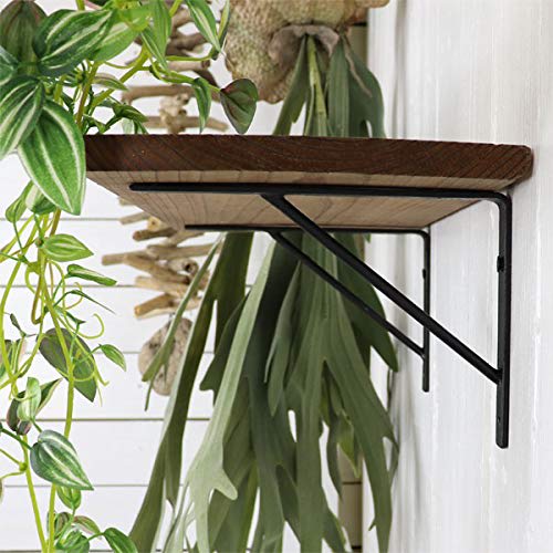 Set of 2 Iron Shelf Brackets - Simple and Natural