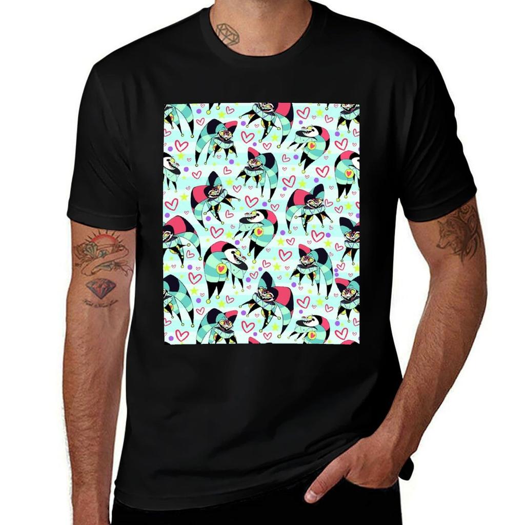 Fizzarolli Seamless Pattern Helluvaboss Fizz Tshirt Light Athletic Short Sleeve Tee Shirt