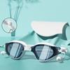 Swimming Goggles Cap Adult HD Anti-fog Swimming Goggles Set Waterproof Silicone Swim Glasses with Earplugs Anti-UV Swim Eyewear For Men Women Fashion