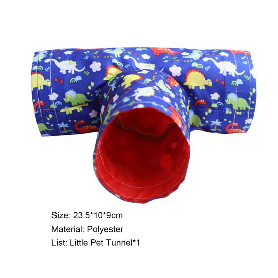 Good Air Permeability Pet Tunnel Large Space Polyester Stress Relieve 3 Way Pet Tunnels Toy for Home
