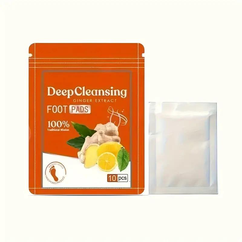 10/20/30 PCS Natural Ginger Extract Deep Cleansing Foot Patch, Revitalizing and Relaxing Feet During Sleep