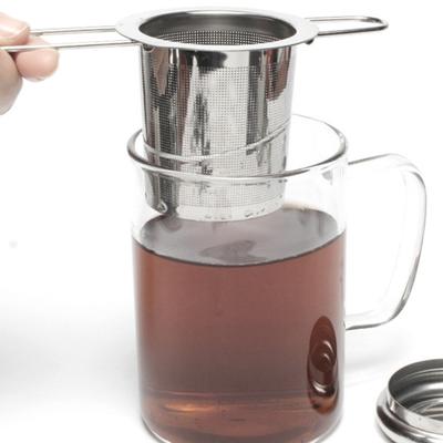 Stainless Steel Tea Strainer Infuser with Lid for Loose Leaf Tea Fine Mesh Filter for Teapots Mugs Cups Durable Eco-Friendly Easy To Clean Dishwasher