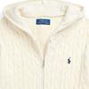 Polo Ralph Lauren Sweater FW24 Solid Color Logo Embroidered Hooded Long Sleeve Kids Sweater Cream CWPOSWEY6820521-101